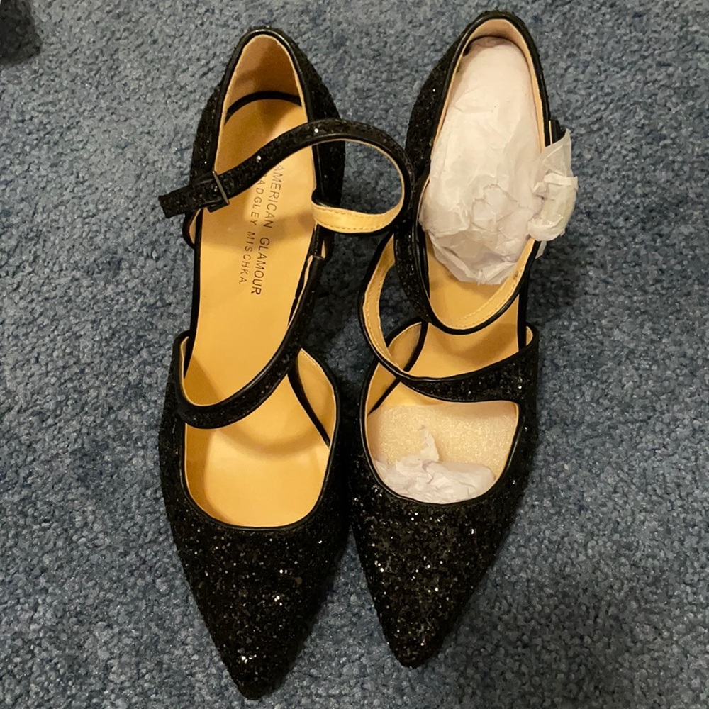 Fancy black heels